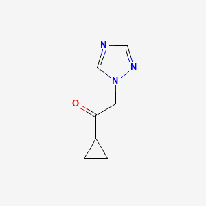 molecular formula C7H9N3O B2879316 1-cyclopropyl-2-(1H-1,2,4-triazol-1-yl)ethan-1-one CAS No. 86518-82-3