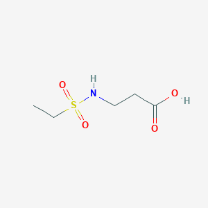 molecular formula C5H11NO4S B2879377 3-Ethanesulfonamidopropanoic acid CAS No. 923249-33-6