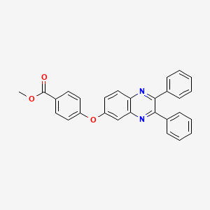 molecular formula C28H20N2O3 B2879394 Methyl 4-(2,3-diphenylquinoxalin-6-yl)oxybenzoate CAS No. 685107-33-9