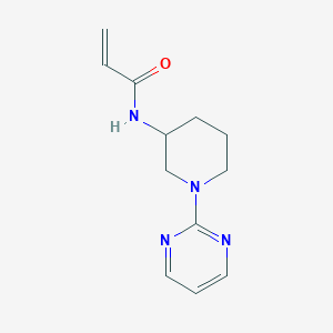 molecular formula C12H16N4O B2879444 N-[1-(pyrimidin-2-yl)piperidin-3-yl]prop-2-enamide CAS No. 1154727-95-3