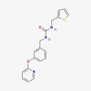 B2879575 1-(3-(Pyridin-2-yloxy)benzyl)-3-(thiophen-2-ylmethyl)urea CAS No. 1797642-78-4