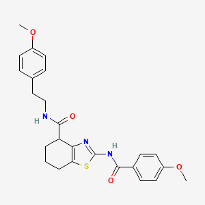 2-(4-methoxybenzamido)-N-(4-methoxyphenethyl)-4,5,6,7-tetrahydrobenzo[d]thiazole-4-carboxamide