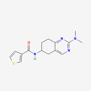 N-[2-(dimethylamino)-5,6,7,8-tetrahydroquinazolin-6-yl]thiophene-3-carboxamide