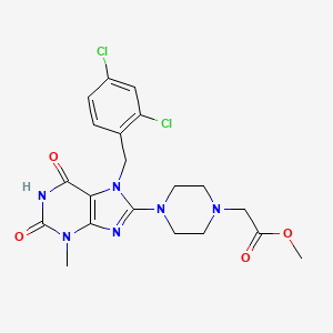 Methyl 2-[4-[7-[(2,4-dichlorophenyl)methyl]-3-methyl-2,6-dioxopurin-8-yl]piperazin-1-yl]acetate