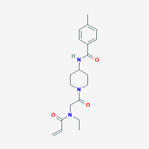 N-[1-[2-[Ethyl(prop-2-enoyl)amino]acetyl]piperidin-4-yl]-4-methylbenzamide