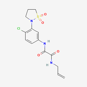 N1-allyl-N2-(4-chloro-3-(1,1-dioxidoisothiazolidin-2-yl)phenyl)oxalamide