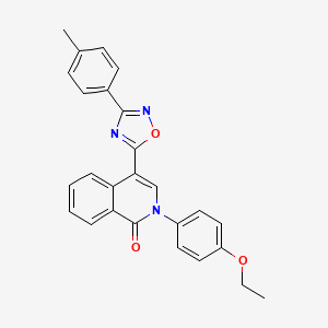 2-(4-ethoxyphenyl)-4-(3-(p-tolyl)-1,2,4-oxadiazol-5-yl)isoquinolin-1(2H)-one