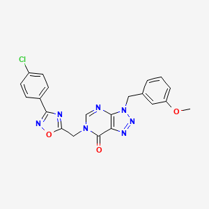 6-((3-(4-chlorophenyl)-1,2,4-oxadiazol-5-yl)methyl)-3-(3-methoxybenzyl)-3H-[1,2,3]triazolo[4,5-d]pyrimidin-7(6H)-one