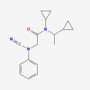2-[cyano(phenyl)amino]-N-cyclopropyl-N-(1-cyclopropylethyl)acetamide