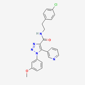 N-(4-chlorophenethyl)-1-(3-methoxyphenyl)-5-(pyridin-3-yl)-1H-1,2,3-triazole-4-carboxamide