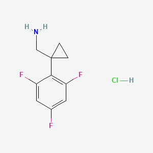 [1-(2,4,6-Trifluorophenyl)cyclopropyl]methanamine hydrochloride
