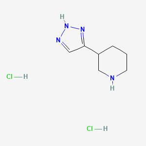 3-(2H-Triazol-4-yl)piperidine;dihydrochloride