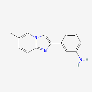3-{6-Methylimidazo[1,2-a]pyridin-2-yl}aniline