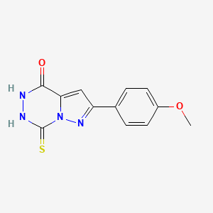 2-(4-methoxyphenyl)-7-sulfanyl-5H-pyrazolo[1,5-d]1,2,4-triazin-4-one