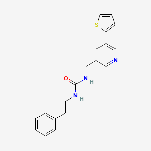 1-Phenethyl-3-((5-(thiophen-2-yl)pyridin-3-yl)methyl)urea
