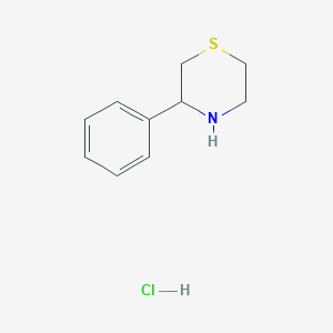 3-Phenylthiomorpholine;hydrochloride