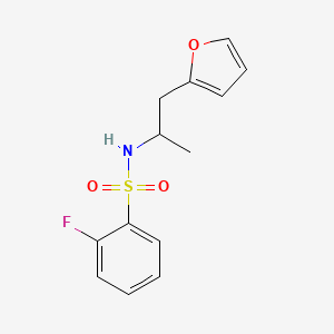 2-fluoro-N-(1-(furan-2-yl)propan-2-yl)benzenesulfonamide