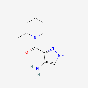 1-Methyl-3-[(2-methylpiperidin-1-yl)carbonyl]-1H-pyrazol-4-amine