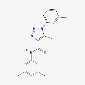 molecular formula C19H20N4O B2879666 N-(3,5-dimethylphenyl)-5-methyl-1-(3-methylphenyl)-1H-1,2,3-triazole-4-carboxamide CAS No. 899213-24-2