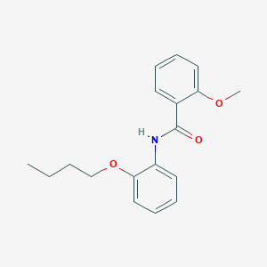 molecular formula C18H21NO3 B2879674 N-(2-丁氧基苯基)-2-甲氧基苯甲酰胺 CAS No. 449166-94-3