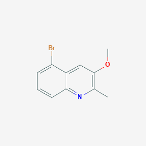 molecular formula C11H10BrNO B2879682 5-Bromo-3-methoxy-2-methylquinoline CAS No. 2138214-32-9
