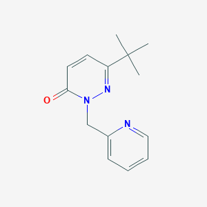 molecular formula C14H17N3O B2879697 6-Tert-butyl-2-[(pyridin-2-yl)methyl]-2,3-dihydropyridazin-3-one CAS No. 2097896-25-6