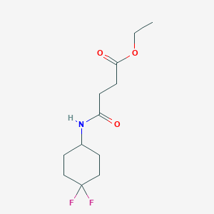 molecular formula C12H19F2NO3 B2879715 ethyl 3-[(4,4-difluorocyclohexyl)carbamoyl]propanoate CAS No. 2310140-01-1