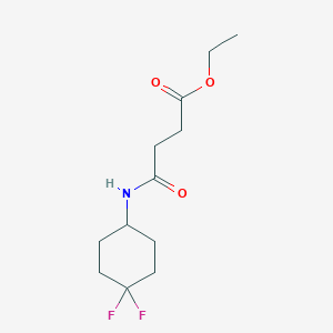 molecular formula C12H19F2NO3 B2879715 Ethyl 4-((4,4-difluorocyclohexyl)amino)-4-oxobutanoate CAS No. 2310140-01-1