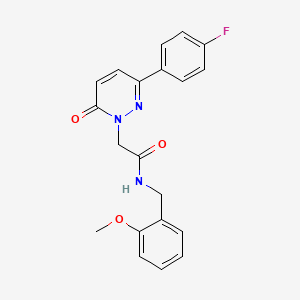 2-(3-(4-fluorophenyl)-6-oxopyridazin-1(6H)-yl)-N-(2-methoxybenzyl)acetamide