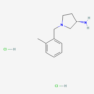 molecular formula C12H20Cl2N2 B2879749 (S)-1-(2-Methylbenzyl)pyrrolidin-3-aminedihydrochloride CAS No. 169452-14-6