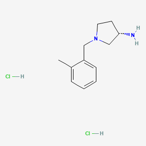 molecular formula C12H20Cl2N2 B2879749 (S)-1-(2-Methylbenzyl)pyrrolidin-3-amine dihydrochloride CAS No. 169452-14-6