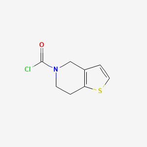 molecular formula C8H8ClNOS B2879762 6,7-dihydro-4H-thieno[3,2-c]pyridine-5-carbonyl chloride CAS No. 934703-86-3