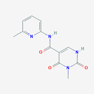 3-methyl-N-(6-methylpyridin-2-yl)-2,4-dioxo-1,2,3,4-tetrahydropyrimidine-5-carboxamide