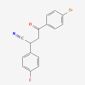 4-(4-Bromophenyl)-2-(4-fluorophenyl)-4-oxobutanenitrile