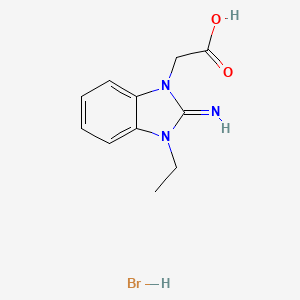 (3-Ethyl-2-imino-2,3-dihydro-1H-benzimidazol-1-yl)acetic acid hydrobromide