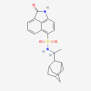N-(1-(adamantan-2-yl)ethyl)-2-oxo-1,2-dihydrobenzo[cd]indole-6-sulfonamide