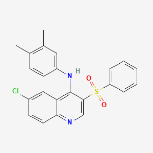 6-chloro-N-(3,4-dimethylphenyl)-3-(phenylsulfonyl)quinolin-4-amine
