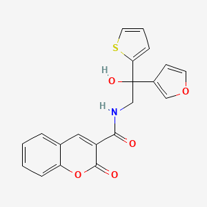 N-[2-(furan-3-yl)-2-hydroxy-2-(thiophen-2-yl)ethyl]-2-oxo-2H-chromene-3-carboxamide