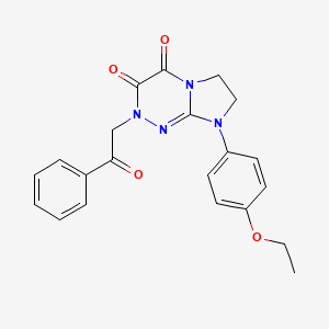 8-(4-ethoxyphenyl)-2-(2-oxo-2-phenylethyl)-7,8-dihydroimidazo[2,1-c][1,2,4]triazine-3,4(2H,6H)-dione