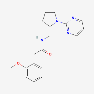 2-(2-methoxyphenyl)-N-{[1-(pyrimidin-2-yl)pyrrolidin-2-yl]methyl}acetamide