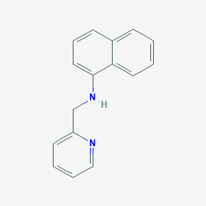 molecular formula C16H14N2 B2879891 N-(pyridin-2-ylmethyl)naphthalen-1-amine CAS No. 16552-54-8