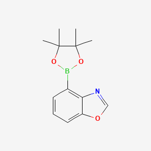 4-(4,4,5,5-Tetramethyl-1,3,2-dioxaborolan-2-YL)benzo[D]oxazole