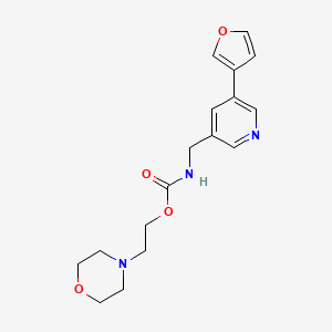 2-Morpholinoethyl ((5-(furan-3-yl)pyridin-3-yl)methyl)carbamate