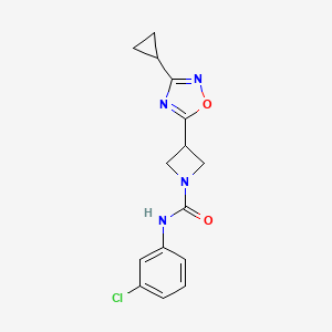 N-(3-chlorophenyl)-3-(3-cyclopropyl-1,2,4-oxadiazol-5-yl)azetidine-1-carboxamide