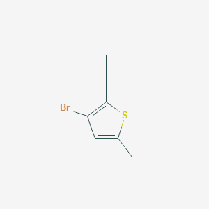 molecular formula C9H13BrS B2879902 3-Bromo-2-(tert-butyl)-5-methylthiophene CAS No. 36880-45-2