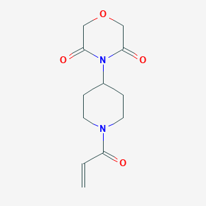 4-(1-Prop-2-enoylpiperidin-4-yl)morpholine-3,5-dione