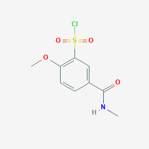 2-Methoxy-5-(methylcarbamoyl)benzene-1-sulfonyl chloride