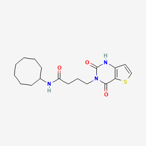 N-cyclooctyl-4-(2,4-dioxo-1H-thieno[3,2-d]pyrimidin-3-yl)butanamide