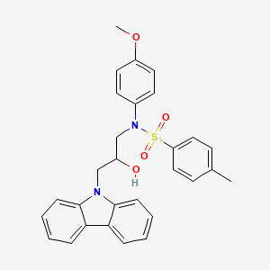 N-[3-(9H-carbazol-9-yl)-2-hydroxypropyl]-N-(4-methoxyphenyl)-4-methylbenzenesulfonamide