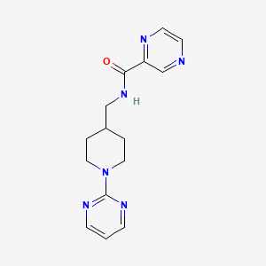 N-((1-(pyrimidin-2-yl)piperidin-4-yl)methyl)pyrazine-2-carboxamide